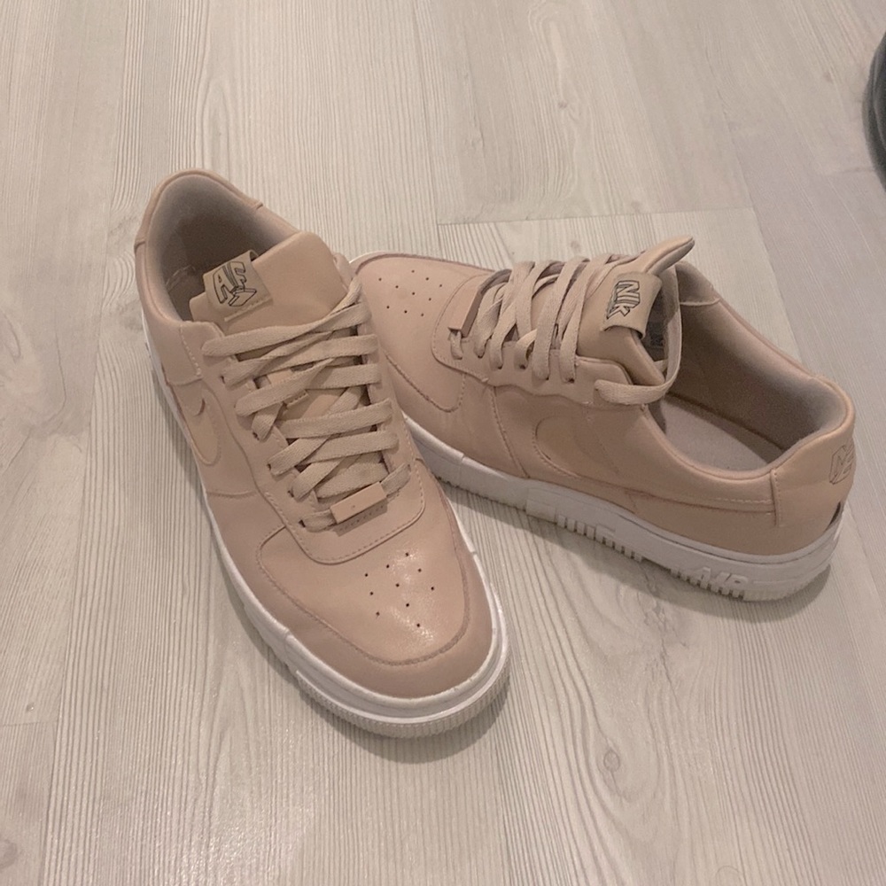 Pink/Nude Nike Air Force 1s